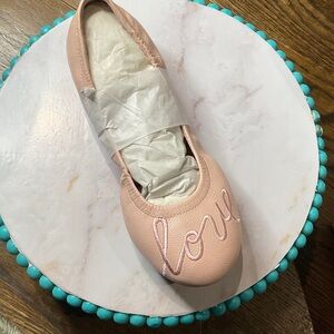 Ellen Degeneres Love Embroidered Flats For Kids